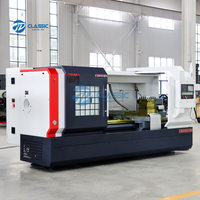 Tour CNC horizontal robuste CK6180, grande capacité de tournage, performance stable pour le tournage de pièces de précision à brides et arbres