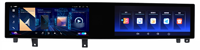 Autoradio Android 14 à double écran 21 pouces, GPS stéréo, CarPlay sans fil, lecteur multimédia pour BMW X3 X4 F25 F26 2013-2017 LHD