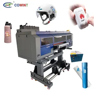 Cowint gran oferta 60cm rollo a rollo todo en uno UV PET película transferencia máquina de impresión Ab película 30cm A3 UV DTF impresora