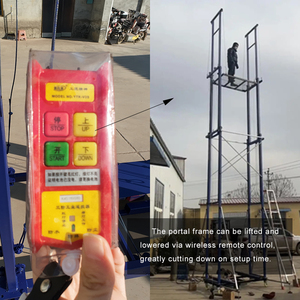 Andamios Eléctricos al por Mayor con Control Remoto Inalámbrico, Elevación de 2-12m con Sistema Anticaída para Construcción y Mantenimiento - Product Image 2