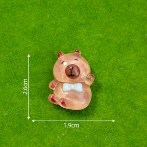 Nouveaux accessoires de mode faits à la main en résine DIY, mignons clips à cheveux en forme de capybara, bandeaux, colle crème, étuis de téléphone, composants - Product Image 5