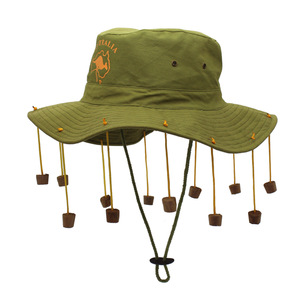 Nuovo arrivo <span class=keywords><strong>pescatore</strong></span> cappello a secchiello con sughero in legno ciondolo Aussie abito di sughero cappello Uv protezione solare cappelli a tesa larga - Product Image 1