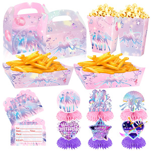 Set de Decoración para Fiesta de Cumpleaños de Niñas Cazadoras de Demonios, Caja de Papel, Adornos de Panal, Accesorios Desechables para Decoración de Espacios para Niñas de 5 a 7 Años - Product Image 3
