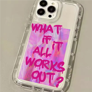 Coque de téléphone en <span class=keywords><strong>lettres</strong></span> anglaises Airbag transparent antichoc pour iPhone 17 Air 17 Pro Max 16 15 14 13 12 16e - Product Image 2