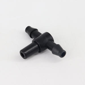 Conector en T de 6 mm y 1/4 de pulgada para tubo de riego por goteo, unión de tubería de agua, acoplamiento negro para invernadero y jardinería - Product Image 4