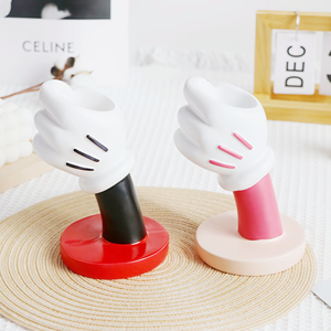 <span class=keywords><strong>Mickey</strong></span> tenant Vase ornement résine porte-stylo écologique créatif Pot de fleur maison à la mode personnalisé résine artisanat - Product Image 5