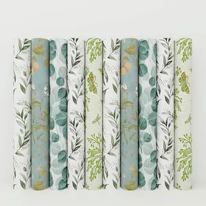 Planten Muursticker Waterdichte Vochtwerende Zelfklevende Behang Huisdecoratie Verse Natuurlijke Pvc Modem Kleuren Modern