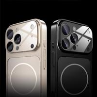Nouvelles Coques de Téléphone en Verre Dépoli pour iPhone 17 16 15 14 13 18 Pro Max, Magnétiques, Antichoc, avec Protection de l'Objectif Arrière