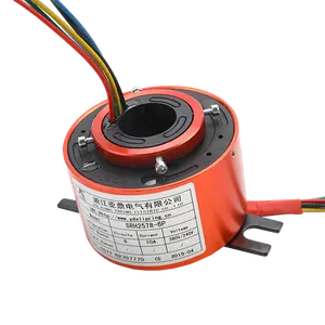 SRH 2578-4P Electrical slip ring ID25mm OD78mm 4 circuits 10A 2220-380v Industrial Through Bore Slip Ring