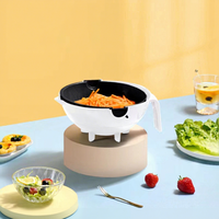 Ensemble de coupe-légumes manuel multifonctionnel en plastique avec paniers de drainage, lame de coupe, trancheuse manuelle 9 en 1, râpe à légumes pour la cuisine