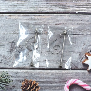 Promoción: Adornos Creativos Beadabl con Gancho en Espiral para Colgar, Decoración Navideña con Cuentas para Árbol de Navidad, Ganchos Pequeños - Product Image 6