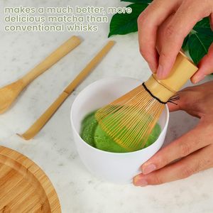 Ensemble de fouets japonais pour <span class=keywords><strong>matcha</strong></span>, ensemble parfait pour préparer une tasse de <span class=keywords><strong>matcha</strong></span> traditionnelle faite à la main à partir de bambou 100% naturel - Product Image 5