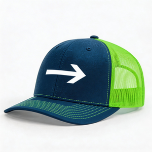 Gorras Trucker Personalizadas de Alta Calidad al por Mayor, de 5 Paneles, Vintage, Impermeables, de Nailon Gris con Malla y Logotipo Personalizado - Product Image 2