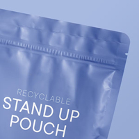 Sachets Doypack Personnalisés en Plastique Imprimé avec Fermeture Éclair, Qualité Alimentaire, Matériaux Recyclés, Emballage Écologique pour Sucres et Snacks