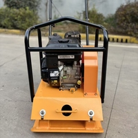 Compacteur à plaque vibrante à essence C120, 20KN, machine de compactage du sol et des routes à poussée manuelle