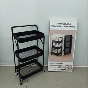 Étagère de rangement métallique multi-niveaux <span class=keywords><strong>Kingpower</strong></span> pour salon, chariot de sol multifonctionnel moderne et simple - Product Image 4