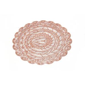 Chất Lượng Cao PVC Thông Tư Lưu Thông Không Thấm Nước Non-Slip Bộ Đồ Ăn Placemat Giáng Sinh In Lá Ren Mô Hình Thiết Kế Bán Buôn - Product Image 3