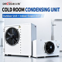 Unité de réfrigération compacte pour petite chambre froide 3HP 220V, système de condensation pour mini-refroidisseur, stockage frigorifique de restaurant, OEM