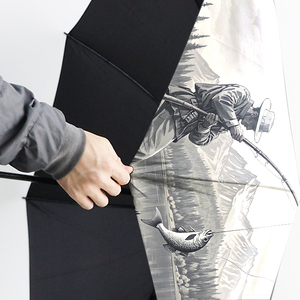 Parapluie pliable vintage pour homme pêcheur attrape-truites, résistant au vent et imperméable, idéal pour le camping et la randonnée en extérieur - Product Image 5