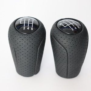 Car Gear <b>Knob</b> Leather Black 6-Speed Manual <b>Shift</b> <b>Knob</b> For Mazda Ergonomic Design - Product Image 2