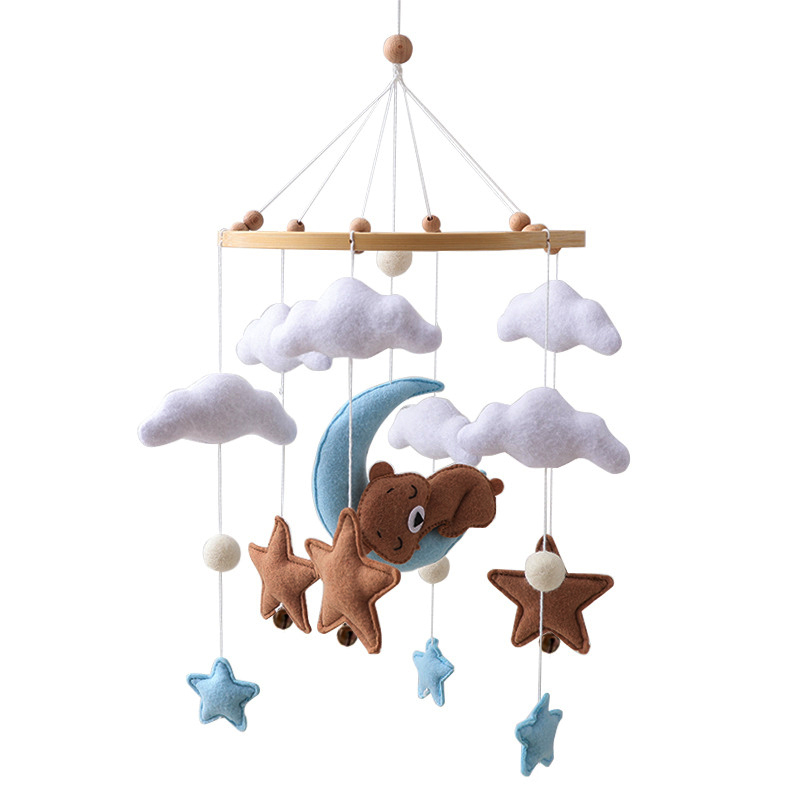 Bear Baby Crib Mobile Soft Felt