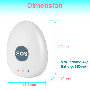 Taşınabilir, Kullanımı Kolay SOS Panik Cihazı 4G <span class=keywords><strong>GPS</strong></span> İzleyici Yaşlılar, Çocuklar ve Alzheimer Hastaları için - Product Image 4
