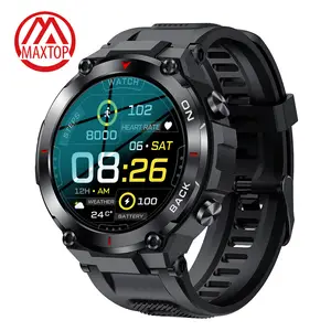 Maxtop yetişkin Android Reloj Smartwatch Oem 3ATM su geçirmez erkek nabız monitörü spor Fitness takip chazı 2022 Gps akıllı saat