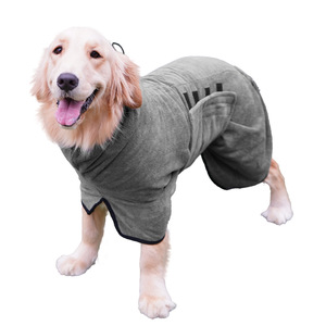 <b>Dog</b> Quick-Drying <b>Bathrobe</b> Microfiber Large Pet Towel Clothes Green Gray Blue All Seasons Use - Product Image 2