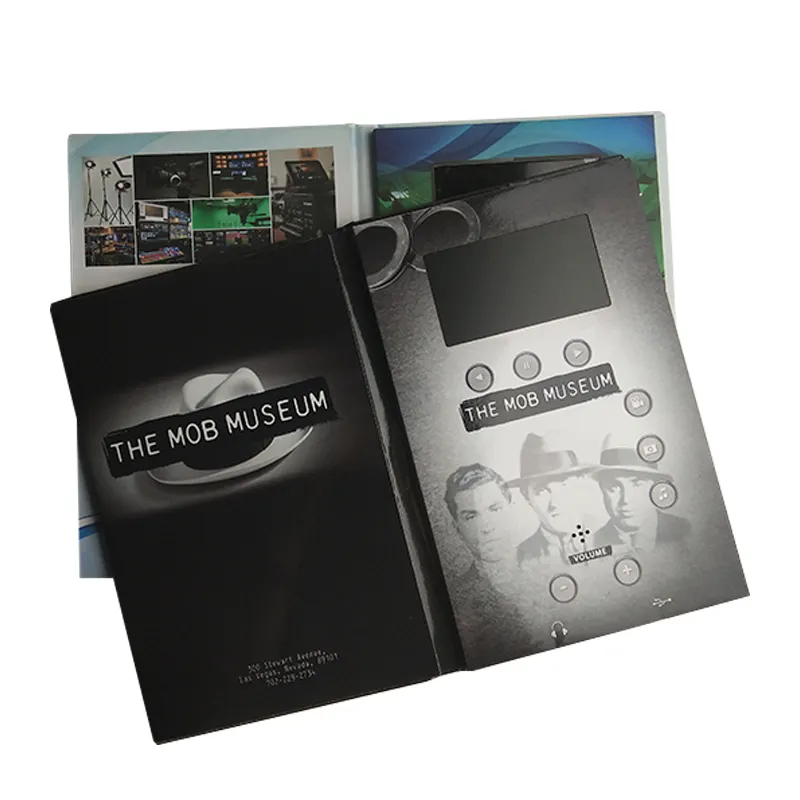 Luxe Custom Chinese Zelfgemaakte Lcd Videospeler Brochure Card 7 Inch