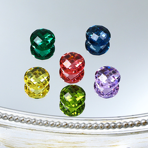 Perles en verre <span class=keywords><strong>fantaisie</strong></span> en forme de plateau d'échecs rond transparent K9, strass en cristal en vrac, accessoires de bijoux DIY - Product Image 6