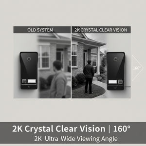 Sistema de Videoportero Hiwink 2K con Reconocimiento Facial, Estación Exterior PoE Impermeable IP65 para Múltiples Apartamentos, Teléfono de Puerta ONVIF - Product Image 5