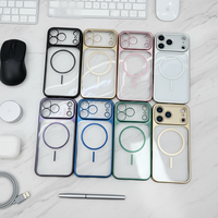 Coque de téléphone transparente pour iPhone 16 Pro Max, coque de protection souple en TPU anti-jaunissement