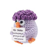 Jouets en peluche personnalisés au crochet, multiples styles, 6-12 cm, affirmations positives, animaux en peluche, hérisson, poulet de golf, pour cadeau