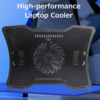 Refroidisseur de jeu en métal Momi Portable pliable pour ordinateur portable avec 2 ventilateurs Double ports USB Hauteur et vitesse réglables