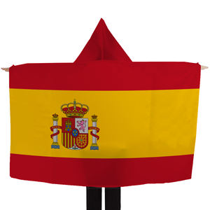 Cape avec capuche drapeau espagnol 3x5 pieds, bannière nationale espagnole pour la Fiesta Nacional de España et les supporters de football - Product Image 1