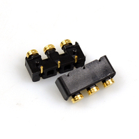 Conector Pogo Pin de 3.5mm, 3 Pines, 12V, Contacto de Latón, Ángulo Recto, Terminales Macho/Hembra, Aplicaciones de Carga Portátil