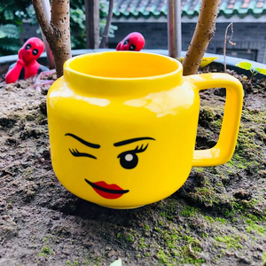 Tazza in Ceramica Cartoon 250ML con Motivo Testa di Figura Maliziosa, Tazza da Caffè per <span class=keywords><strong>Latte</strong></span> e Tè, Regalo Aziendale per la Famiglia - Product Image 3