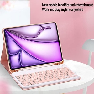 2024 mới tùy chỉnh ngôn ngữ có thể tháo rời có thể sạc lại từ bàn phím không dây Bìa trường hợp đối với iPad không khí 13 2024 trường hợp bàn phím - Product Image 3