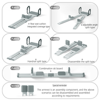 LADYGLOW Appareil de Pilates d'Entraînement Multifonctionnel Appareil de Ski Tout-en-un Tapis de Course Banc Abdominal Pilates Reformer