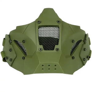 Iron Warrior Motorcycle CS Party Máscara protectora táctica de media cara <span class=keywords><strong>Adaptable</strong></span> al <span class=keywords><strong>casco</strong></span> rápido - Product Image 1