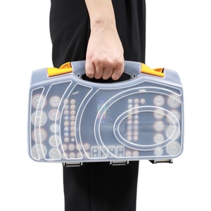 Organizador de Baterías de Plástico Resistente y Moderno con Probador, Caja de Almacenamiento de Gran Capacidad para Pilas AA, AAA, C y D - Product Image 5