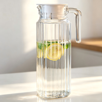Carafe en verre grande capacité pour eau froide, théière en verre, pot à bec de canard pour eau bouillie froide, carafe à eau froide, pot à jus et bière
