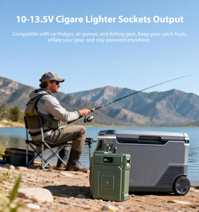 Batterie externe 12V DC 30Ah avec connecteur Anderson 30A et écran LCD pour <span class=keywords><strong>éclairage</strong></span> de <span class=keywords><strong>camping</strong></span>, compresseur d'air, pompe à air de voiture, réfrigérateur - Product Image 6