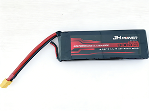 Аккумулятор LiPo Juhai 2S 7.4V 120C 8000mAh: Высокопроизводительная энергия для FPV-дронов, радиоуправляемых машин и моделей лодок - Product Image 1