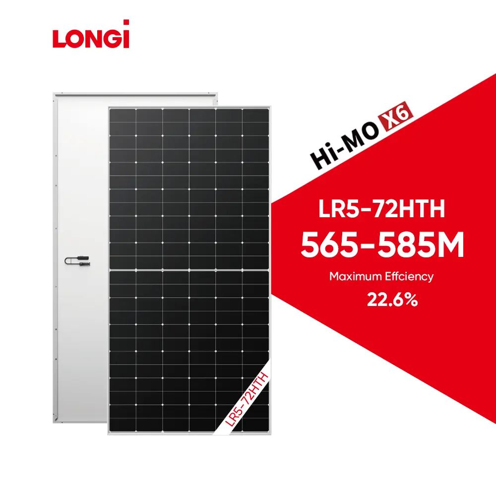 Lgi modul fotovoltaik anti debu, solar efisiensi tinggi Hi-MO X6 Lr5 HPBC 600w 595w 590w 585w 580w