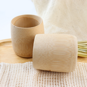 Eco friendly logo personalizzato naturale biodegradabile riutilizzabile tazza di vino in fibra di bambù tazza di bambù da tè fatta a mano - Product Image 5