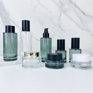 Custom Printing logo 30 50 100ml Serum Lotion Essence Cream Drop Oil Series Glass Dropper Bottle Gold Lid - Product Image 6