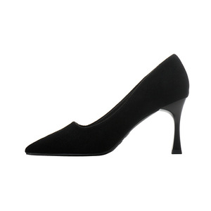 IStapromo Gifts Nouveauté Printemps-Automne – Escarpins élégants pour femme en peluche artificielle durable, à talon haut et à bout peu profond - Product Image 4