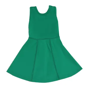 Neues Design Baby Mädchen Sportkleid Kinder Yoga-Kleidung Kleine Mädchen einfarbig ärmellos Fitness-Yoga-Kleidung Kleid