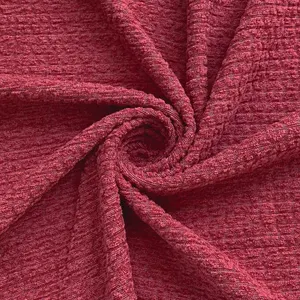 Fabricant directement vente 215gsm 100% polyester tricoté simple face hacci jacquard tissu polaire